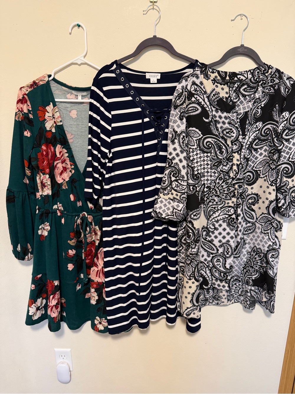 Zac & Rachel, Maurice’s and Exist lot of 3 dresses